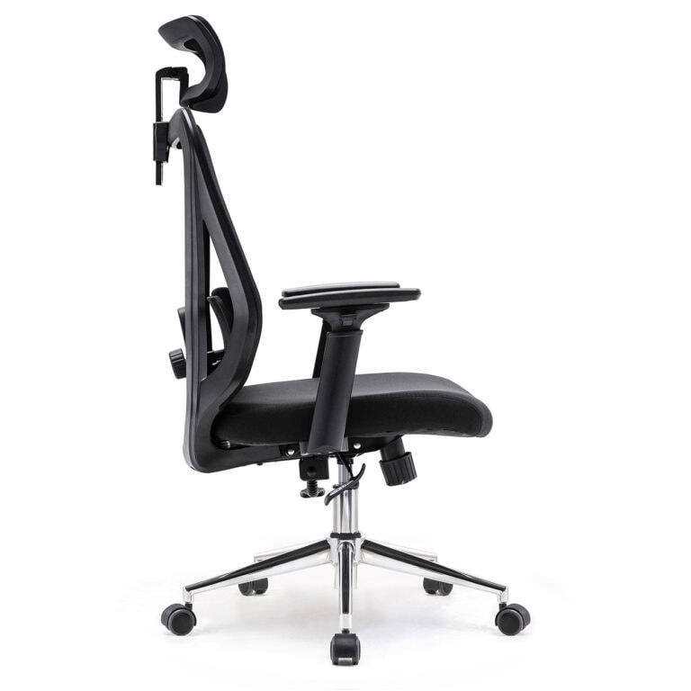 Superkancl kancelárska stolička FUN PDH nosnosť 130 kg čierna bok