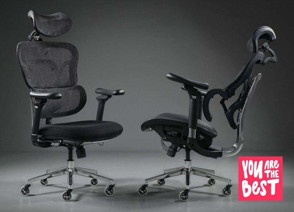Kancelárska stolička Superkancl SIHOSEAT M98B ALU PDH, nosnosť do 150 kg, posuv sedadla, 4D opierky rúk, 3D opierka hlavy, bedrová opierka, čierna - Image 21