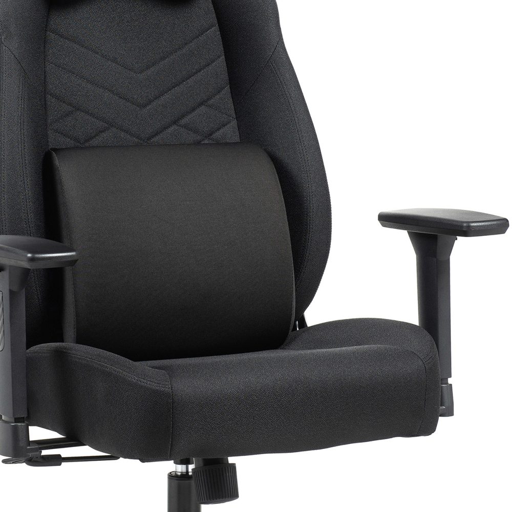 Kancelárske kreslo Sracer EVO LT, nosnosť do 140 kg, 3D opierky rúk, opierka hlavy, bedrová opierka, látka čierna - Image 12