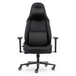 Kancelárske kreslo Sracer EVO LT, nosnosť do 140 kg, 3D opierky rúk, opierka hlavy, bedrová opierka, látka čierna