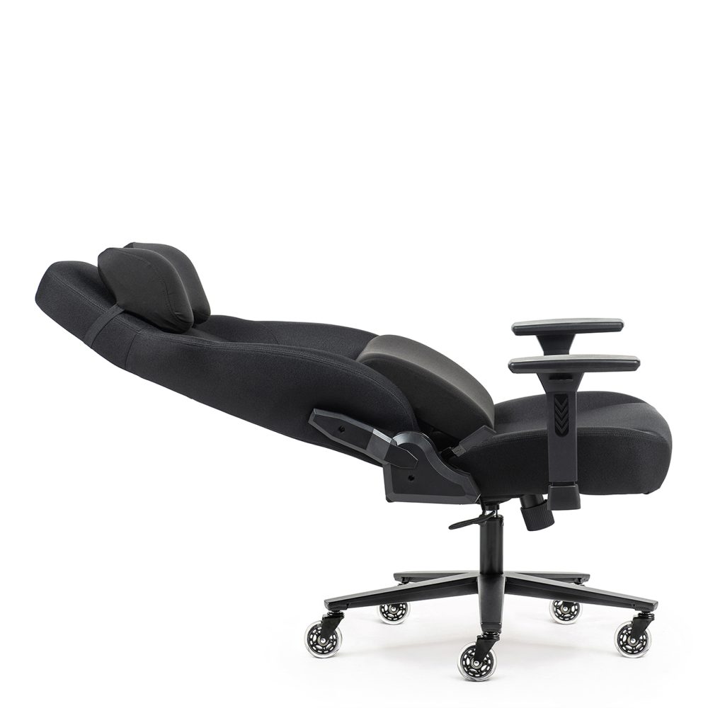 Kancelárske kreslo Sracer EVO LT, nosnosť do 140 kg, 3D opierky rúk, opierka hlavy, bedrová opierka, látka čierna - Image 8