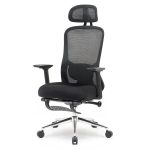 Kancelárska stolička Superkancl FUN PDH PLUS, nosnosť do 130 kg, 3D opierky rúk, 3D opierka hlavy, 2D bedrová opierka, čierna