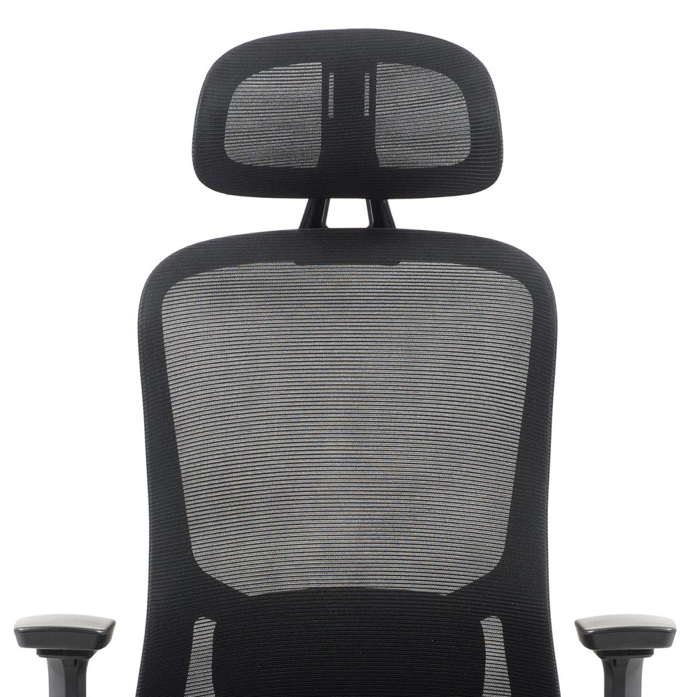 Kancelárska stolička Superkancl FUN PDH PLUS, nosnosť do 130 kg, 3D opierky rúk, 3D opierka hlavy, 2D bedrová opierka, čierna - Image 9