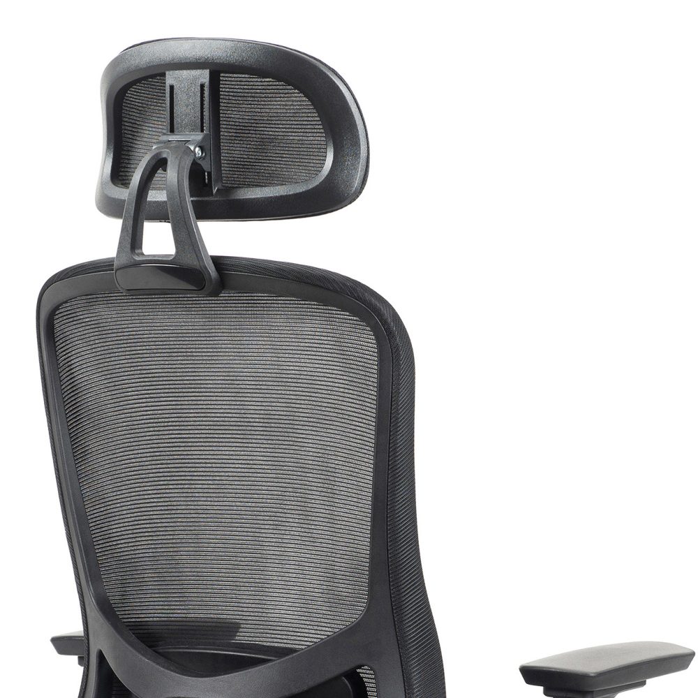 Kancelárska stolička Superkancl FUN PDH PLUS, nosnosť do 130 kg, 3D opierky rúk, 3D opierka hlavy, 2D bedrová opierka, čierna - Image 11