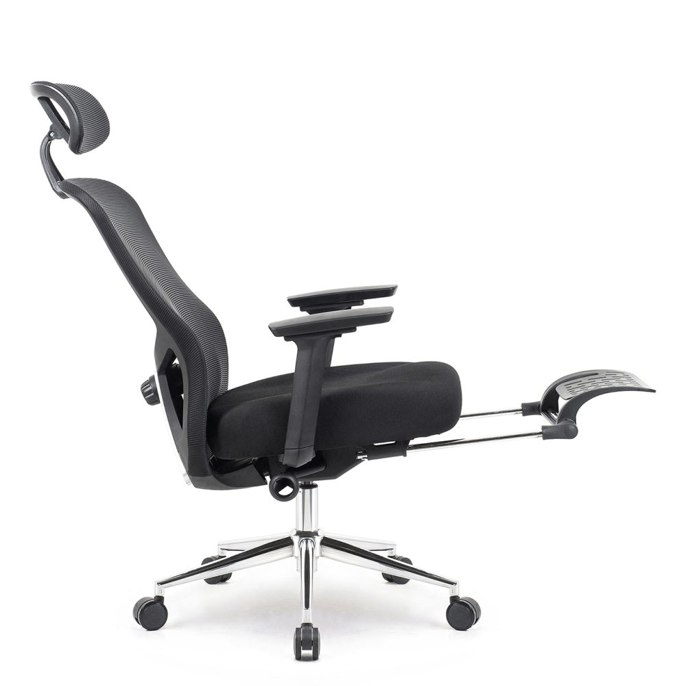 Kancelárska stolička Superkancl FUN PDH PLUS, nosnosť do 130 kg, 3D opierky rúk, 3D opierka hlavy, 2D bedrová opierka, čierna - Image 6