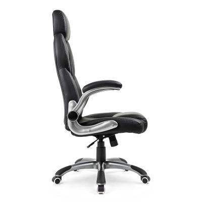 Superkancl kancelárske kreslo LEADER nosnosť 140 kg čierne bok 1