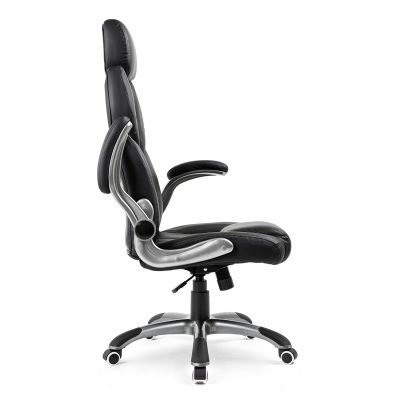 Superkancl kancelárske kreslo LEADER nosnosť 140 kg čierne bok 2